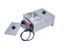 Derretedeira De Chocolate Inox 2 Cubas 5kg Profissional