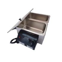 Derretedeira Multiuso 5kg 2 cubas Profissional Inox - Magfryer Comercio