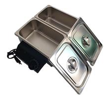 Derretedeira Rechad Banho Maria de Chocolate 5kg 2 cubas profissional em Aço Inox Derretedeira Rechad Banho Maria de Chocolate 5kg 2 cubas profissional em Aço Inox