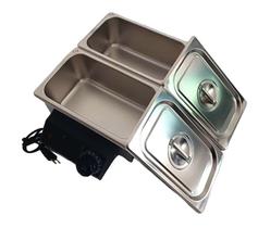 Derretedeira Rechad Banho Maria de Chocolate 5kg 2 cubas profissional em Aço Inox Derretedeira Rechad Banho Maria de Chocolate 5kg 2 cubas profissional em Aço Inox