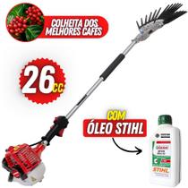 Derriçadeira Kawashima Com Mãozinha de Garra Dupla Para a Produção em Dobro + Óleo Castrol Stihl 2T