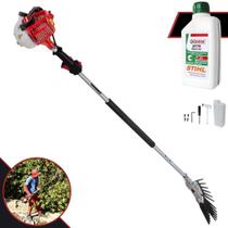 Derriçadeira Mãozinha Mecânica de Colher Café Kawashima Com Braço Longo 150cm + Óleo Castrol Stihl