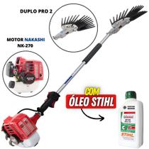 Derriçadeira Nakashi Ideal Para Lavouras de Café com Garra Dupla Resistente + 01 Óleo Castrol Stihl