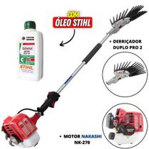 Derriçadeira Nakashi Para Fazendas de Café com Motor NK270 e Garra Resistente + Óleo Castrol Stihl