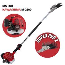 Derriçadeira Para Café Kawashima Premium Com Haste Longa 1500mm 25,4cc 2T + Derriçador Duplo Nakashi