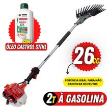 Derriçadeira Para Cafeicultura Kawashima KWD2610D Haste 1100mm e Garra Dupla + Óleo Castrol Stihl