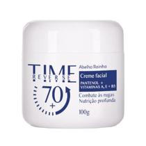 Desacelera o processo de envelhecimento-TIME REVERSE CREME 70 ANOS 100 G-Nutre e hidrata