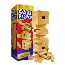 Desafio de Equilíbrio: Jogo da Torre "Caiu Perdeu" em Madeira MDF Desafio de Equilíbrio: Jogo da Torre "Caiu Perdeu" em Madeira MDF