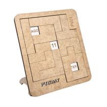 Desafio e Calendário Puziday Brinquedos Educativos 7 anos Puzi Puzzle Raciocínio Lógico