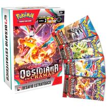 Desafio Estratégico Pre Release Pokémon Obsidiana Em Chamas Deck 88 Cartas Incluindo Uma Holográfica