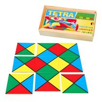 Desafio Raciocínio Lógico Tetra Cores Desafio das Cores Brinquedo Educativo Madeira Simque 6 anos