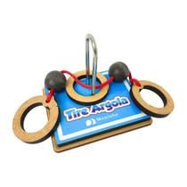 Desafio Raciocínio Lógico Tire a Argola Brinquedo Educativo Madeira Maninho 9 anos