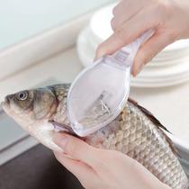 Descamador de peixe plástico com reservatório utilidades - Filó Modas