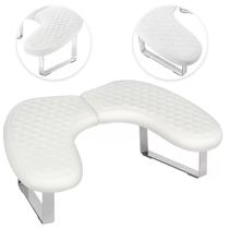 Descanso de braço Jazalz Manicure em forma de U Almofada de descanso para mãos branca