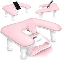 Descanso de Braço para Unhas Sorreni em U com Suporte Giratório para Celular Descanso de Braço para Unhas Sorreni em U com Suporte Giratório para Celular