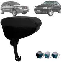 Descanso De Braço Suporte Flexível Preto Palio Siena Strada 1996 Até 2012 Uno Mille 1984 Até 2012