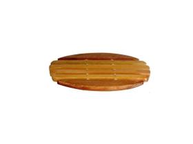 Descanso De Panela De Pau Madeira Modelo Oval 21x16 Cm Descanso De Panela De Pau Madeira Modelo Oval 21x16 Cm