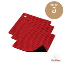 Descanso de Panela de Silicone Quadrado Cozinha Antiderrapante Resistente Descanso de Panela de Silicone Quadrado Cozinha Antiderrapante Resistente