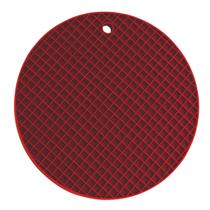 Descanso de Panela Silicone Apoio Suporte Multiuso Maleavel 18cm Vermelho Redondo