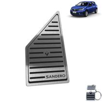 Descanso De Pé Aço Inox Renault Sandero 2020 Preto