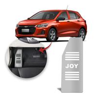 Descanso de Pé Chevrolet Joy 2020 a 2021 Aço Escovado Prata