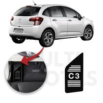 Descanso De Pé Citroen C3 2013 A 2021 Aço Escovado Preto