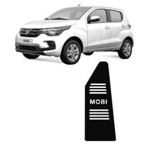 Descanso de Pé FIAT MOBI 2017 a 2022 Aço Escovado Preto