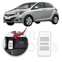 Descanso de Pé HB20 2013 a 2022 Aço Escovado Prata Descanso de Pé HB20 2013 a 2022 Aço Escovado Prata