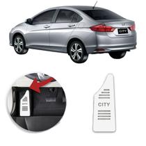 Descanso de Pé HONDA CITY 2015 a 2021 Aço Escovado Prata