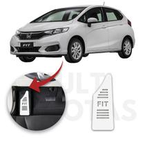 Descanso de Pé HONDA NEW FIT 2015 a 2021 Aço Escovado Prata