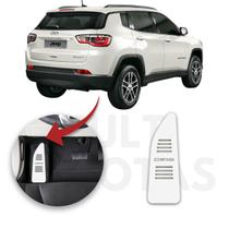 Descanso de Pé JEEP COMPASS 2017 a 2022 Aço Escovado Prata
