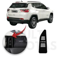 Descanso De Pé Jeep Compass 2017 A 2022 Aço Escovado Preto