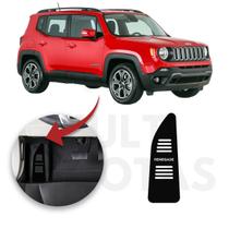 Descanso de Pé JEEP RENEGADE 2015 a 2021 Aço Escovado Preto