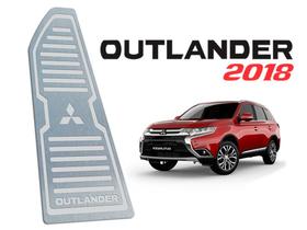 Descanso de pé mitsubishi outlander 2018 até 2020 aço inox