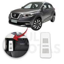Descanso de Pé NISSAN KICKS 2017 a 2022 Aço Escovado Prata