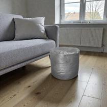 Descanso de Pé Peseira Cheia Puff Redondo Macio Ergonômico