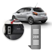 Descanso de Pé Peugeot 208 tdos aço escovado prata