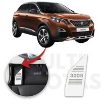 Descanso de Pé PEUGEOT 3008 2018 a 2022 Aço Escovado Prata