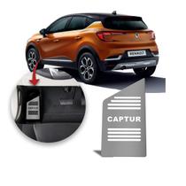 Descanso de Pé Renault Captur 2017 a 2021 Aço Escovado Prata