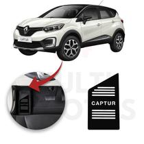 Descanso De Pé Renault Captur 2017 A 2022 Aço Escovado Preto