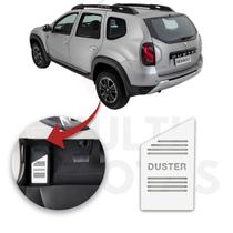 Descanso de Pé RENAULT DUSTER 2012 a 2020 Aço Escovado Prata