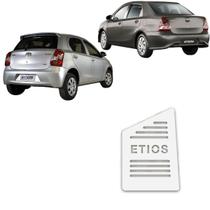 Descanso de Pé TOYOTA ETIOS 13 a 21 Aço Escovado Prata Descanso de Pé TOYOTA ETIOS 13 a 21 Aço Escovado Prata