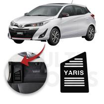 Descanso De Pé Toyota Yaris 2019 A 2022 Aço Escovado Preto