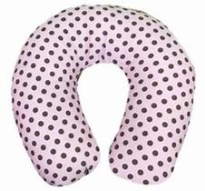 Descanso de pescoço rosa com bolinha marrom Descanso de pescoço rosa com bolinha marrom