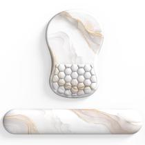 Descanso de pulso, mouse pad e mousepad, conjunto de suporte de pulso e uplas Descanso de pulso, mouse pad e mousepad, conjunto de suporte de pulso e uplas