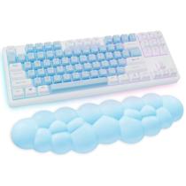 Descanso de pulso para teclado Sushret Blue Cloud Memory Foam 38x11cm