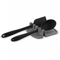 Descanso de Utensílios de Cozinha de Silicone Cinza - Mimo