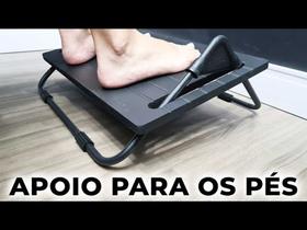 Descanso para o pes preto de otima qualidade Descanso para o pes preto de otima qualidade