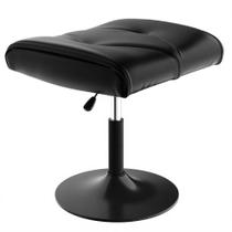 Descanso para Pés VECELO com Altura Ajustável PU Preto