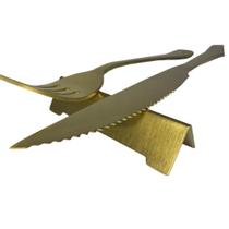 Descanso Para Talheres Dourado- Fineza Descanso Para Talheres Dourado- Fineza